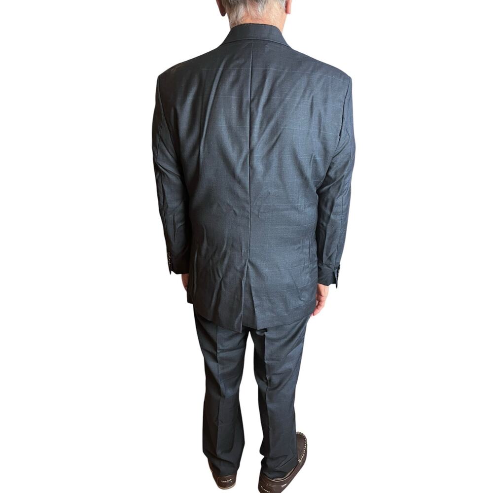 Lauren Ralph Lauren Mens Suit 38S 30L 100% Wool Charcoal 2 Button Classic - Picture 2 of 7